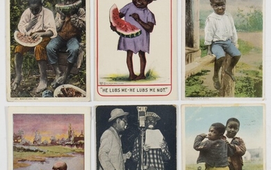 COLLECTION OF RACIST POSTCARDS (10)