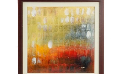 CONTEMPORARY AMERICAN ABSTRACT OIL PAINTING BY MASTONE