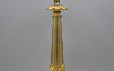 Candlestick Gustav III, circa 1800 - Brass