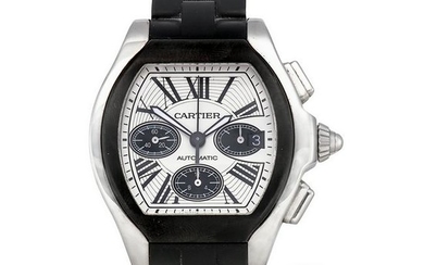 Cartier - a stainless steel Roadster chronograph wrist