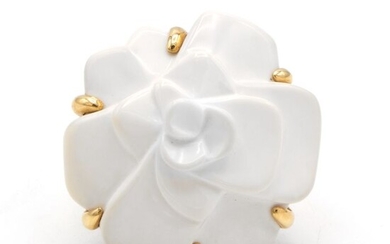 Chanel - 18 kt. Yellow gold - Ring Chalcedony