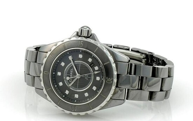 Chanel J12 Ceramic Quartz Watch w/ Diamond Dial