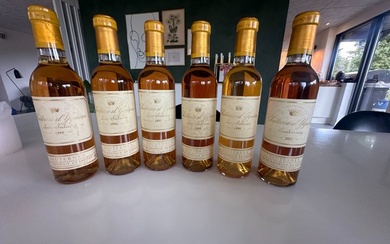 Château d'Yquem - Verticale: 1995, 1996, 1997, 1998, 1999 & 2001 - Sauternes 1er Cru Supérieur - 6 Half Bottles (0.375L)