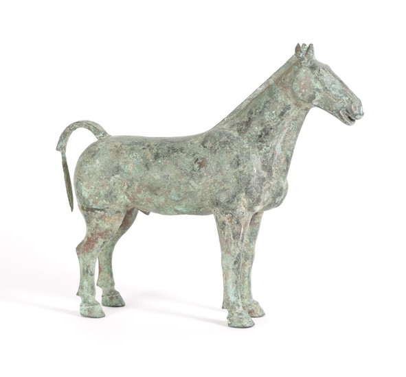 Chinese Bronze Figure of a Horse, Han Dynasty A5WAB