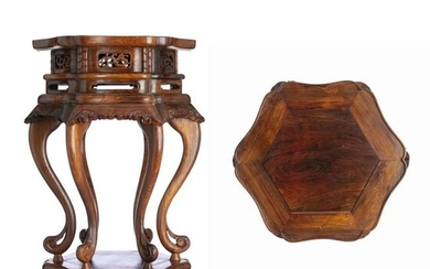Chinese Hongmu carved table