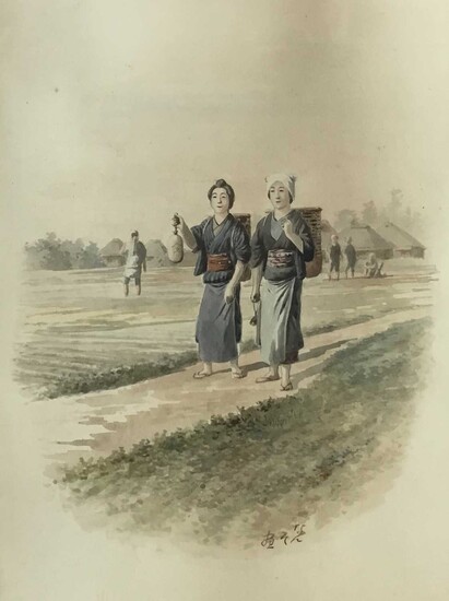 Chinese School, early 20th century, pair of watercolours