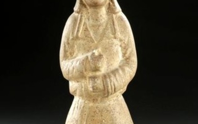 Chinese Sui Dynasty Glazed Figure - Standing Guardian