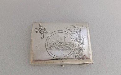 Cigarette box - 875 (84 Zolotniki) silver