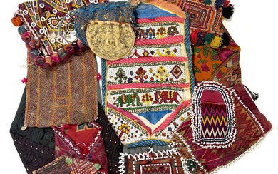 Collection of Indian embroidered bags