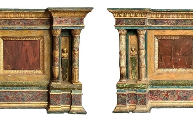 Coppia di mobili bassi, 19° secolo