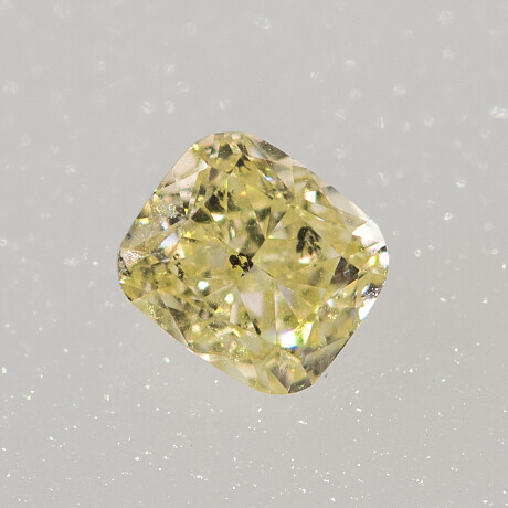 Cushion cut yellow diamond Dynslipad gul diamant