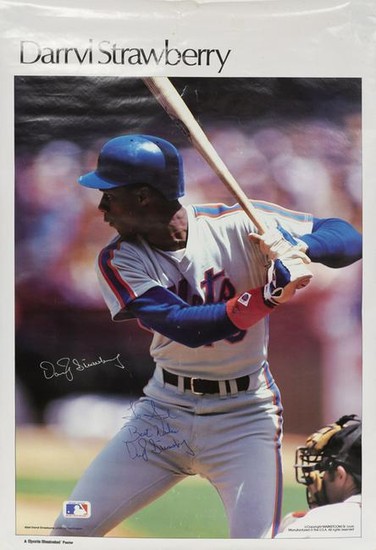 Darryl Strawberry - Sports Illustrated, Autographed
