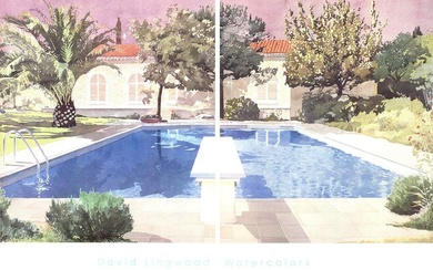 David Lingwood - Watercolors (Diptych) - Offset Lithograph 32.5" x 48"