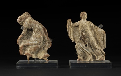 Deux figures dansantes, époque hellénistique, IIIe-Ier s av.JC