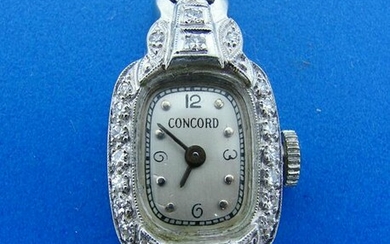 Diamond Platinum LADY'S WATCH by CONCORD TIMEPIECE