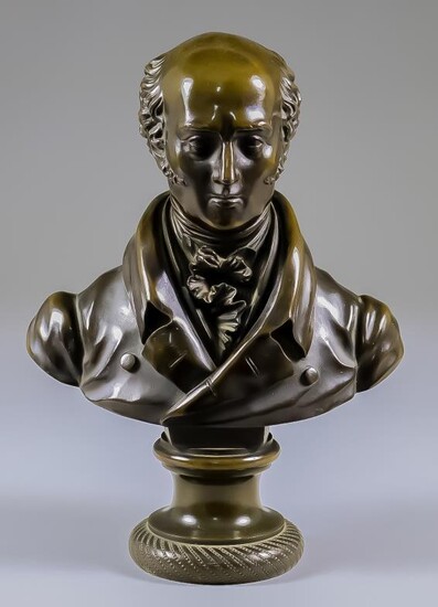 Early 19th Century English School - Bronze bust of...