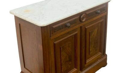 Eastlake Victorian Marble-Top Chest