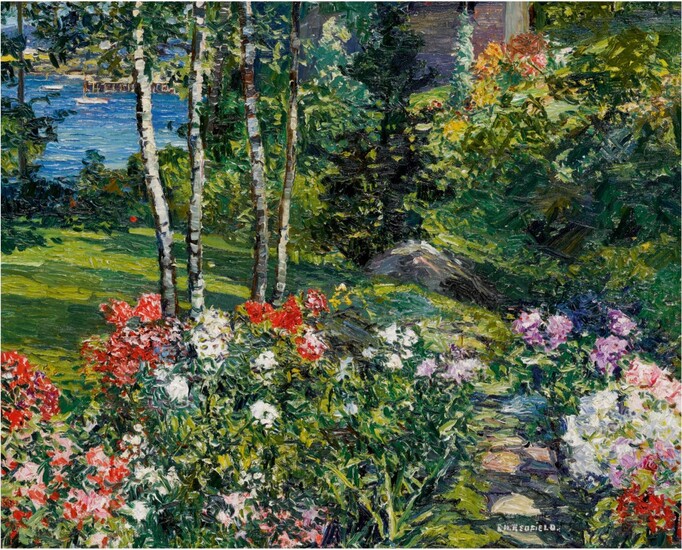 Edward Willis Redfield, Garden, Boothbay Harbor, Maine