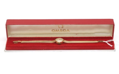 Een 14 krt. gouden Omega damespolshorloge ca. 1960
