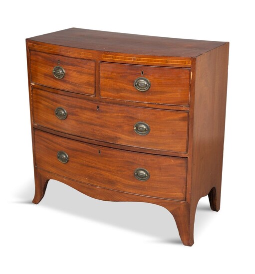 English Bowfront Chest of Drawers.
