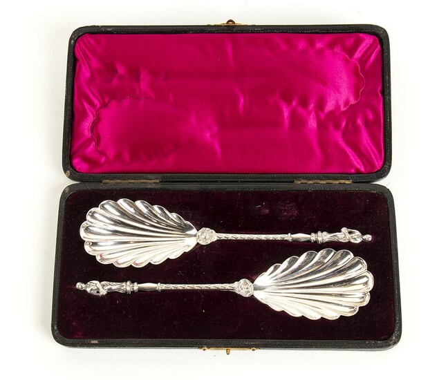 English Victorian sterling silver Apostle spoon set - Birmingham...