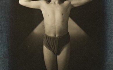 FRANTIŠEK DRTIKOL (1883-1961) Boy posing with