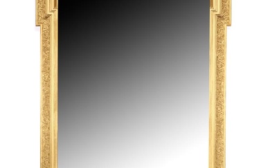 (-), Facetgeslepen spiegel in rijkbewerkte goudkleurige lijst, 176x103...