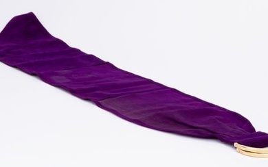 Fendi Vintage Wide Purple Suede Belt