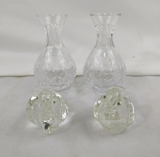 Four Pieces Glass (Crystal) Items