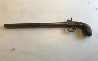 France - 19th century - pistolet de duel - silex - Percussion - Pistol