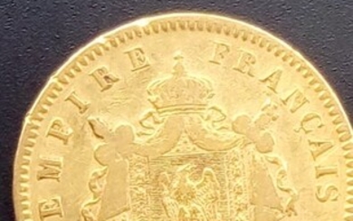 France - 20 Francs 1861-A Napoleon III - Gold