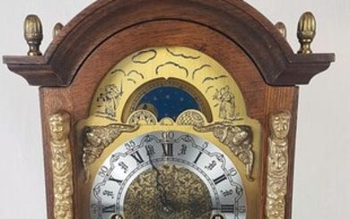 Franz Hermle Westminster Bracket Clock - Franz Hermle - Brass, Oak - Second half 20th century