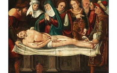 Französischer Maler, erstes Viertel 16. Jahrhundert, GRABLEGUNG CHRISTI