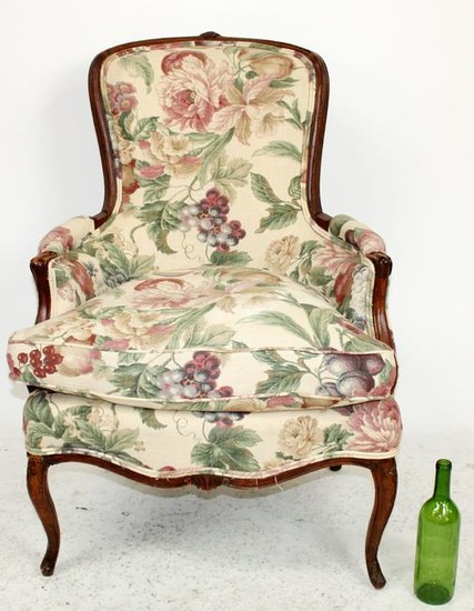 French Louis XV style bergere chair