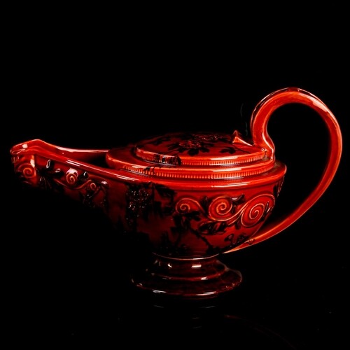 GEORGE JONES for MELROSE WARE - a Victorian red glaze earthe...