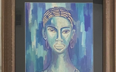 Gerard Sekoto (Attributed) Gouache on Paper Art: 19" x 15"