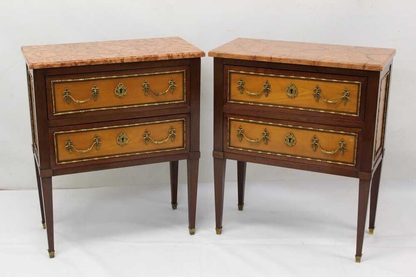 Good pair of late 19th / early 20th century French bedside commodes