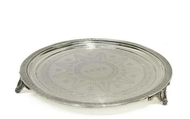Gorham Coin Silver Footed Tray/Salver, circa 1860