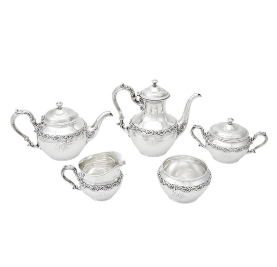 Gorham Sterling Silver Tea and Coffee Service 1900