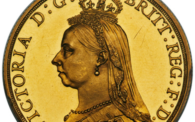 Great Britain: , Victoria gold Proof 2 Pounds 1887 PR63 Deep Cameo PCGS,...