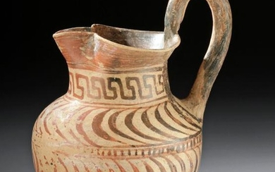 Greek Fikelluraware Trefoil Oinochoe, ex-Royal Athena
