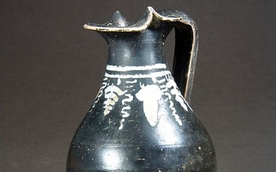 Greek Gnathia Ceramic Trefoil Oinochoe