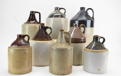 Group of Eight Assorted Stoneware Jugs
