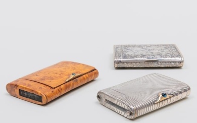 Group of Three Russian Cigarette Cases