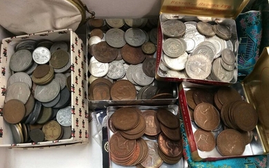 Group of mixed GB and World Coins