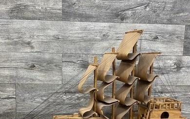 HANDCRAFTED WOODEN SHIP