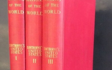 Hawthorne, History of United States 3vol. Ed. 1898 ill.