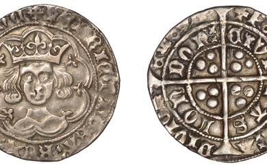Henry VI (First reign, 1422-1461), Leaf-Trefoil issue, Class B, Groat, London, mm....