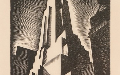 Howard Cook New York Towers (Skyscraper #1) (Duffy #97), 1928