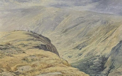 Huge Spanish Landscape Oil Painting Mirador Sorrel Valley